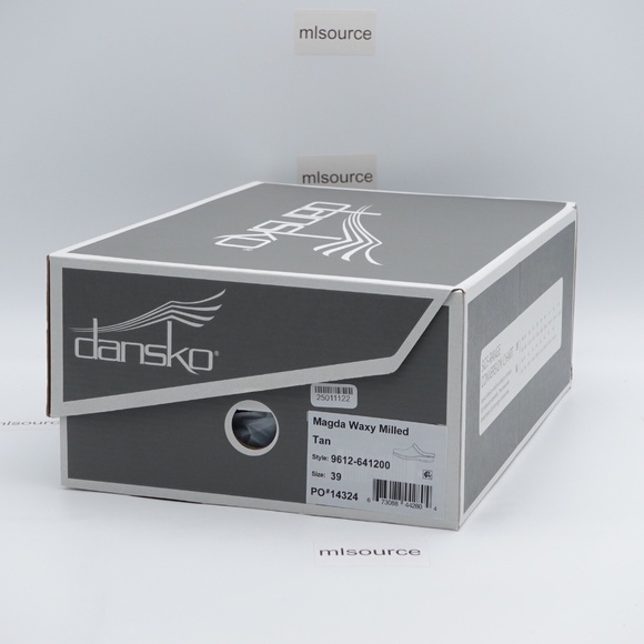 NEW Women's Dansko Magda Waxy Milled Shearling Lined Clogs Tan - Picture 7 of 7